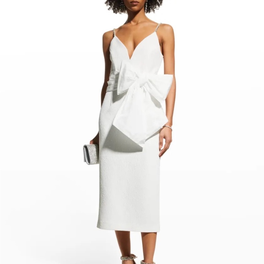 Rebecca Vallance Genevieve Crystal Embellished MIDI Dress